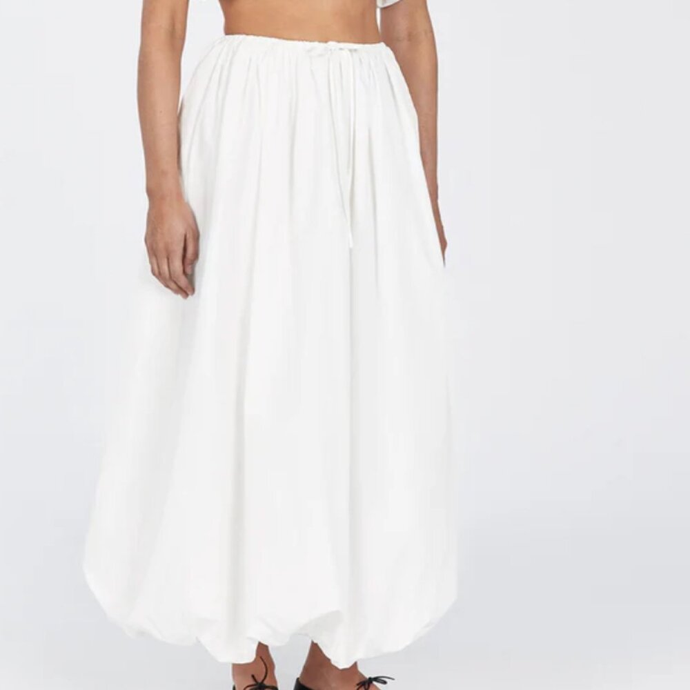 DISSH Monty White Bubble Midi Skirt Size US 4